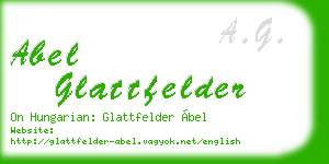 abel glattfelder business card